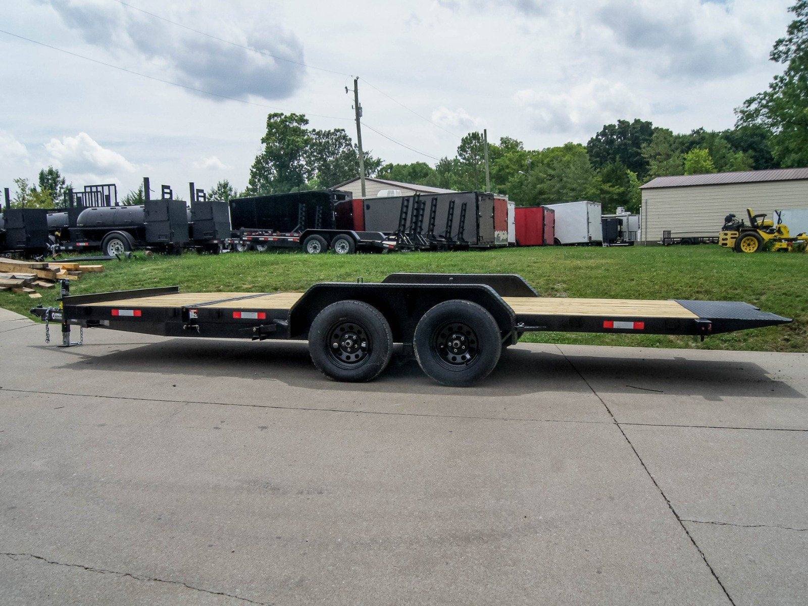 7x20 Tilt Car Hauler Trailer (2) 3500lb Axles with Brakes 7K GVWR - Image 3