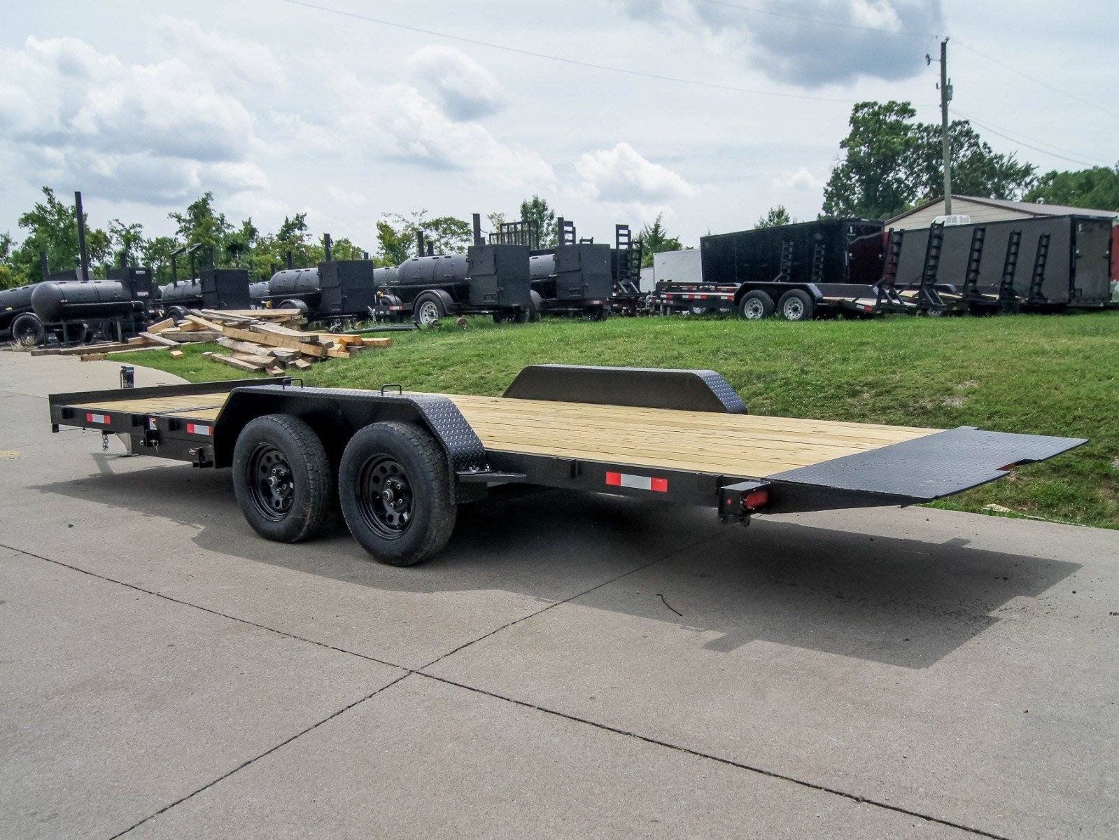 7x20 Tilt Car Hauler Trailer (2) 3500lb Axles with Brakes 7K GVWR - Image 4