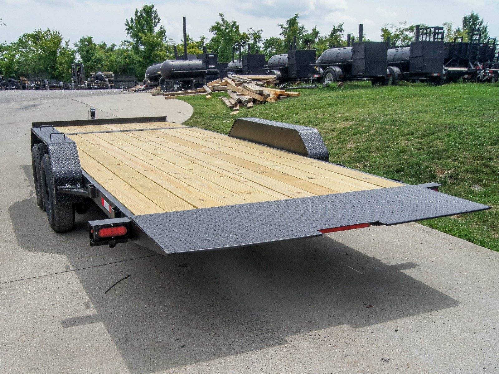 7x20 Tilt Car Hauler Trailer (2) 3500lb Axles with Brakes 7K GVWR - Image 5