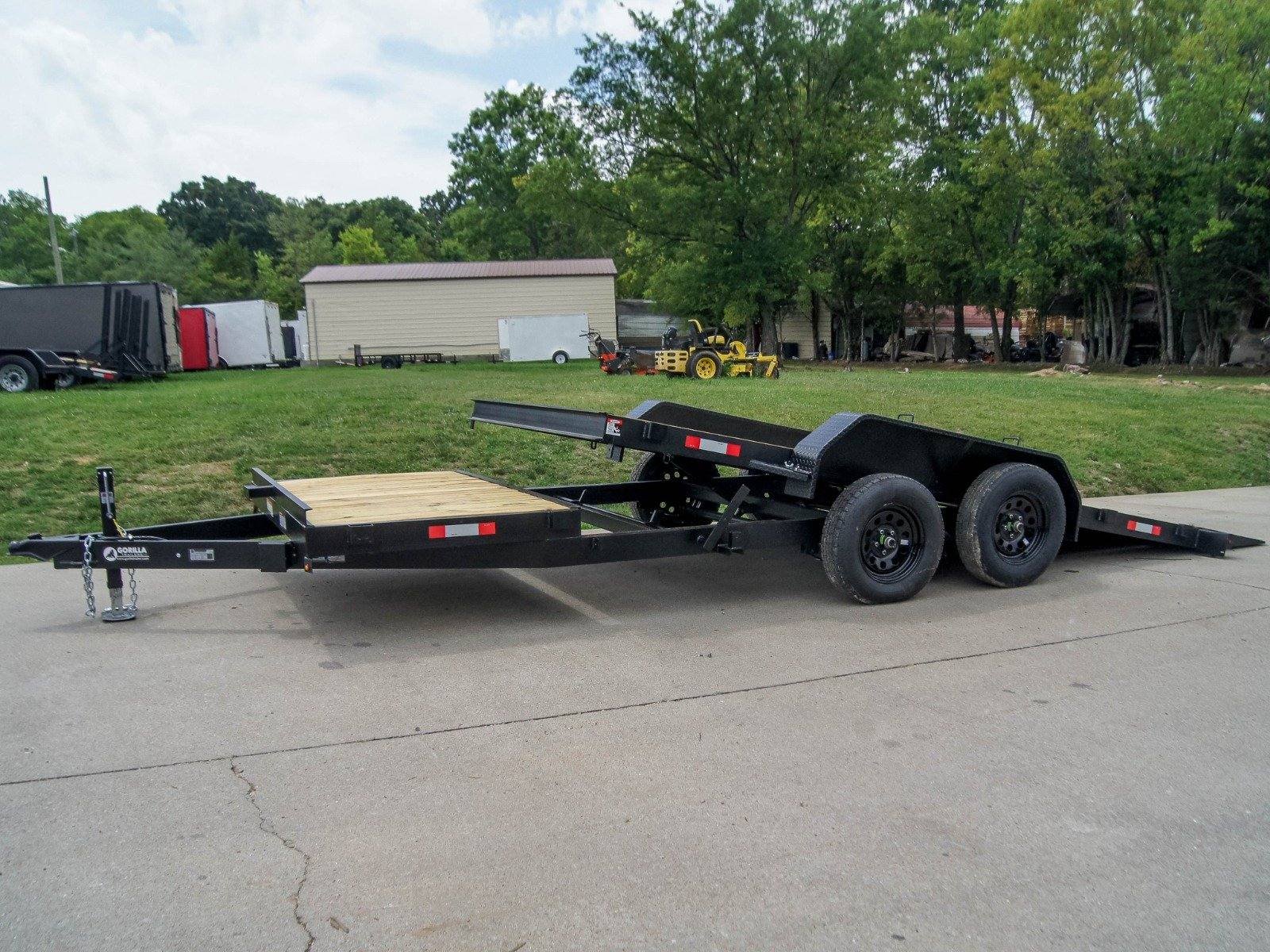 7x20 Tilt Car Hauler Trailer (2) 3500lb Axles with Brakes 7K GVWR - Image 16