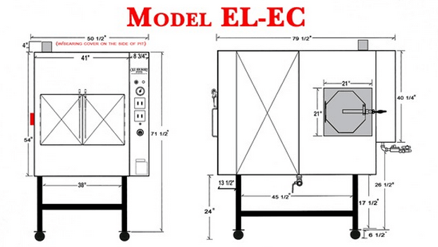 Ole Hickory Pits Model EL-EC BBQ Smoker Rotating Racks - Image 3