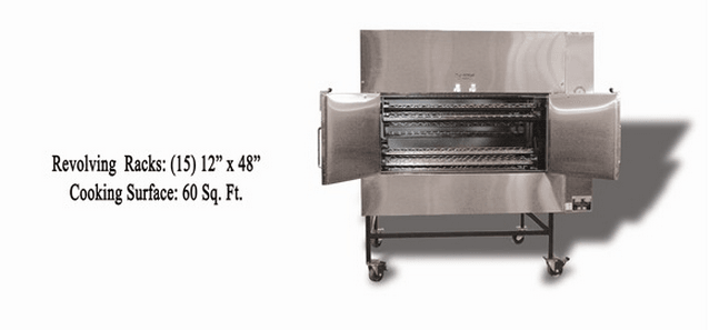 Ole Hickory Pits Model EL-EW BBQ Smoker Commercial Revolving Rack - Image 5