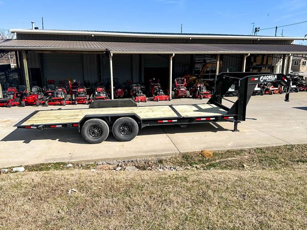 7x22 Gooseneck Tilt Car Hauler Trailer (2) 7K Drop Axles with Brakes - Image 11