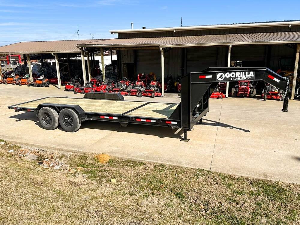 7x22 Gooseneck Tilt Car Hauler Trailer (2) 7K Drop Axles with Brakes - Image 12