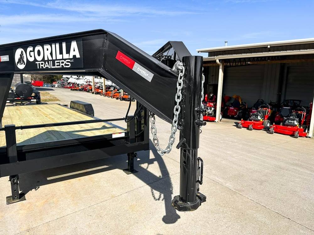 7x22 Gooseneck Tilt Car Hauler Trailer (2) 7K Drop Axles with Brakes - Image 6