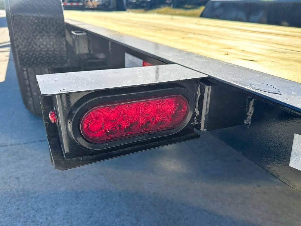 7x22 Gooseneck Tilt Car Hauler Trailer (2) 7K Drop Axles with Brakes - Image 16