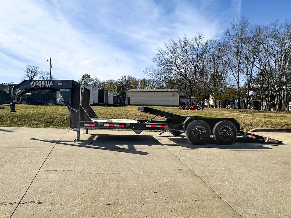 7x22 Gooseneck Tilt Car Hauler Trailer (2) 7K Drop Axles with Brakes - Image 19