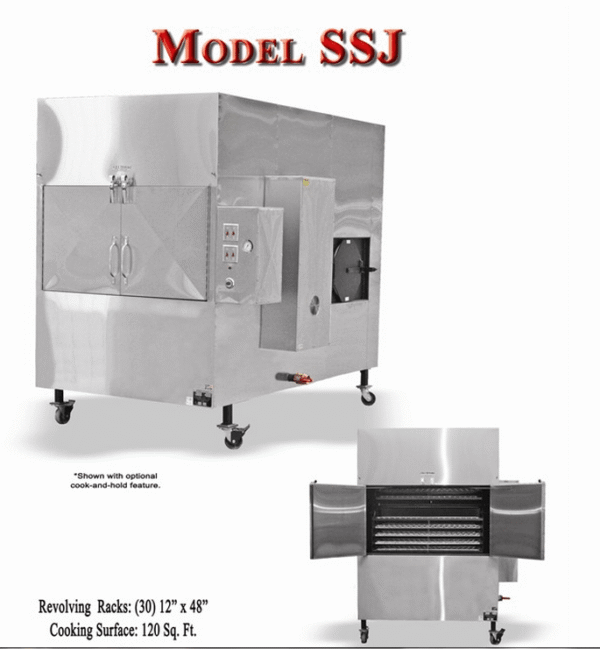 Ole Hickory Pits SSJ BBQ Smoker Commercial Rotating Racks 150 sq. ft ...