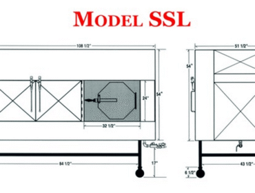Ole Hickory Pits Model SSL BBQ Smoker Commercial Rotating Front Loading