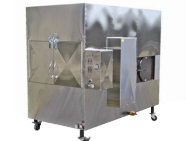 Ole Hickory Pits Model SSJ-AE BBQ Smoker Rotating Racks End Loading